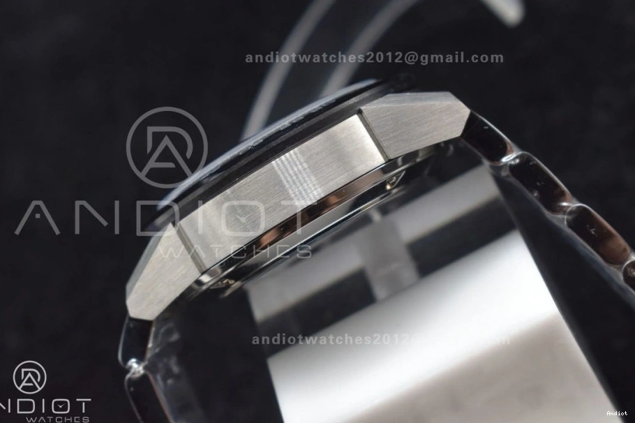 SS 01 on A1887 Chrono Best Black Calibre Dial Bracelet SS XF Strap 1:1 Edition Heuer 0209